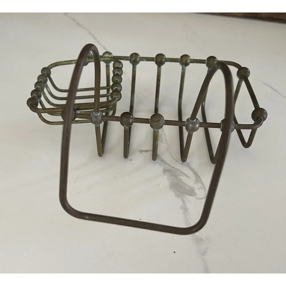 Vintage Brass Soap and Sponge Holder for 7' Clawfoot Tubs Patina Brass Finish